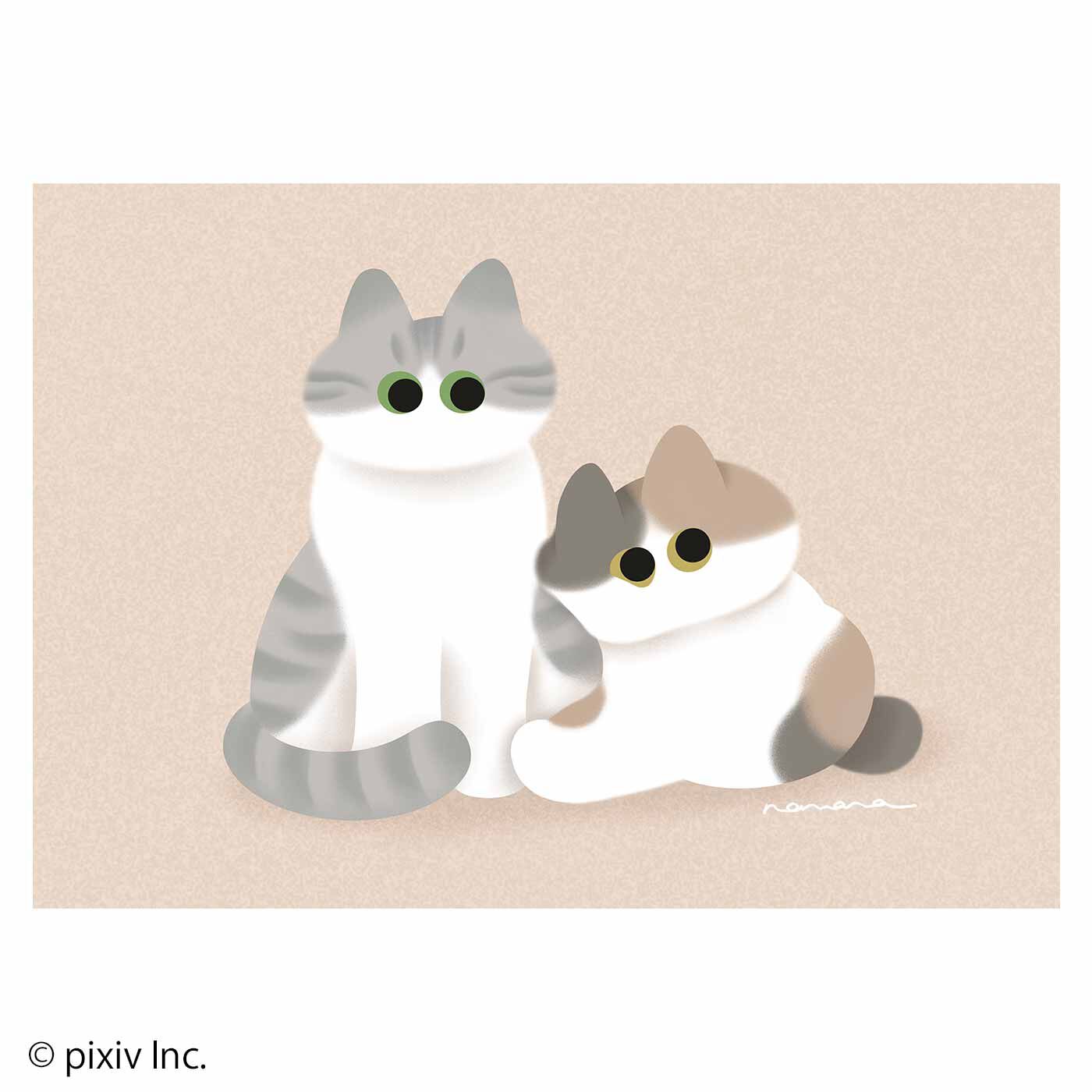 猫部|ニャーと！展&times;猫部　nanana もっちりサバ白ぬいぐるみ|イラストレーターnananaさんが「ニャーと！展」のために描き下ろしたアートに登場するサバ白さんを立体化。