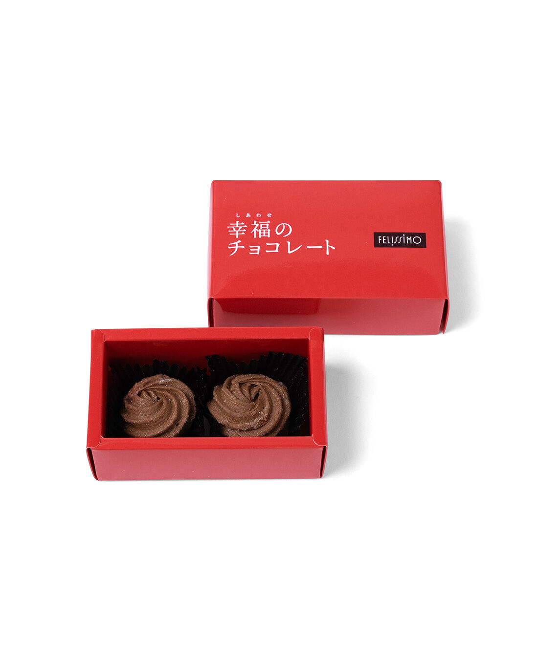 幸福のチョコレート|【11月お届け便】魔法のおいしさ アルティミ ドゥ ショコラ ミルクチョコ〈プチボックス〉|カジュアルな贈りものにもなる、つやのあるフェリシモオリジナルの赤のパッケージでお届けします。情報カード付き。