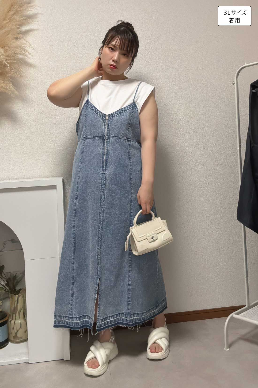 MEDE19F|タック遣い フレンチスリーブコットントップスの会のコーディネート