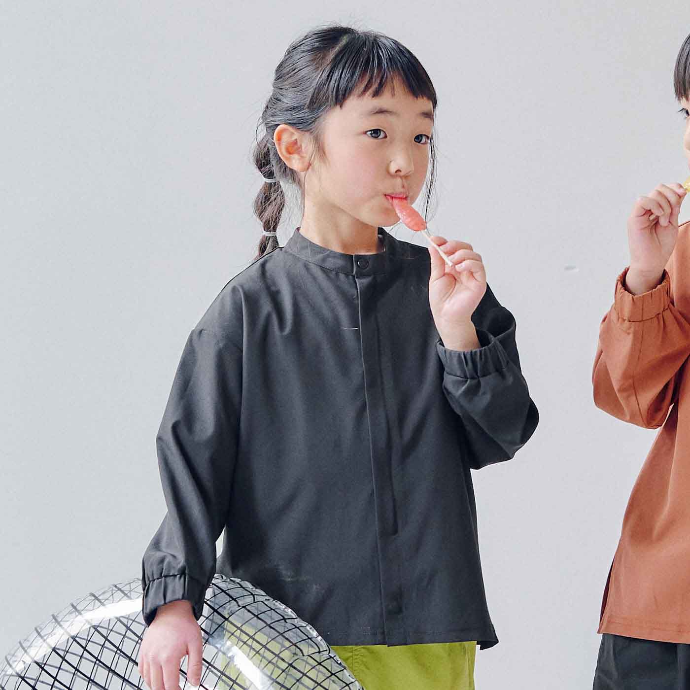 フェリシモMama | シャツ UVカット キッズラッシュガード 〈ブラック〉