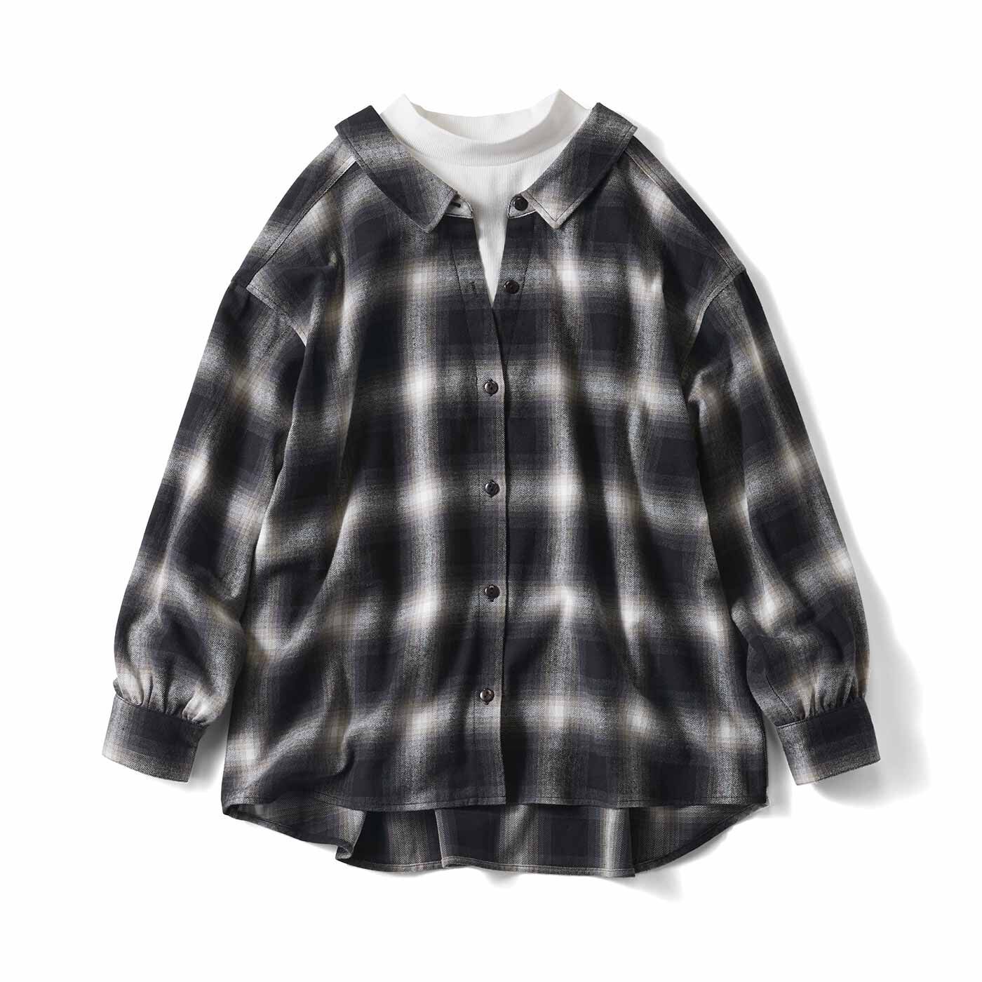 Live in  comfort | 衿ぬきシャツドッキング〈ＢＫ〉リブイン