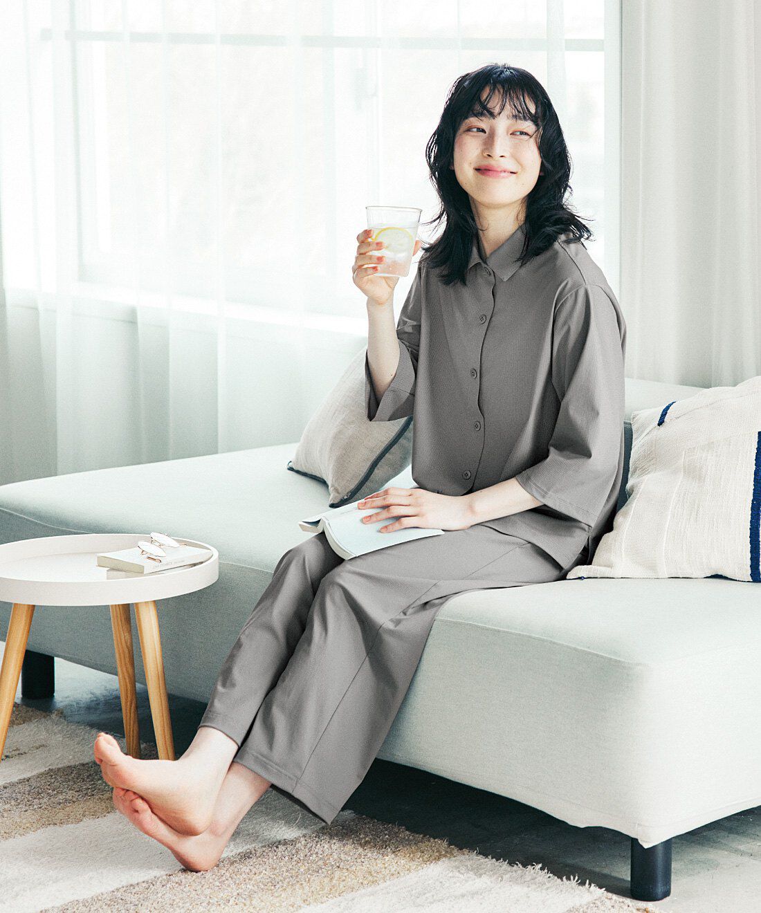 flufeel | クールな着心地でスキッと決まるシャツ＆ボトム〈接触冷感〉