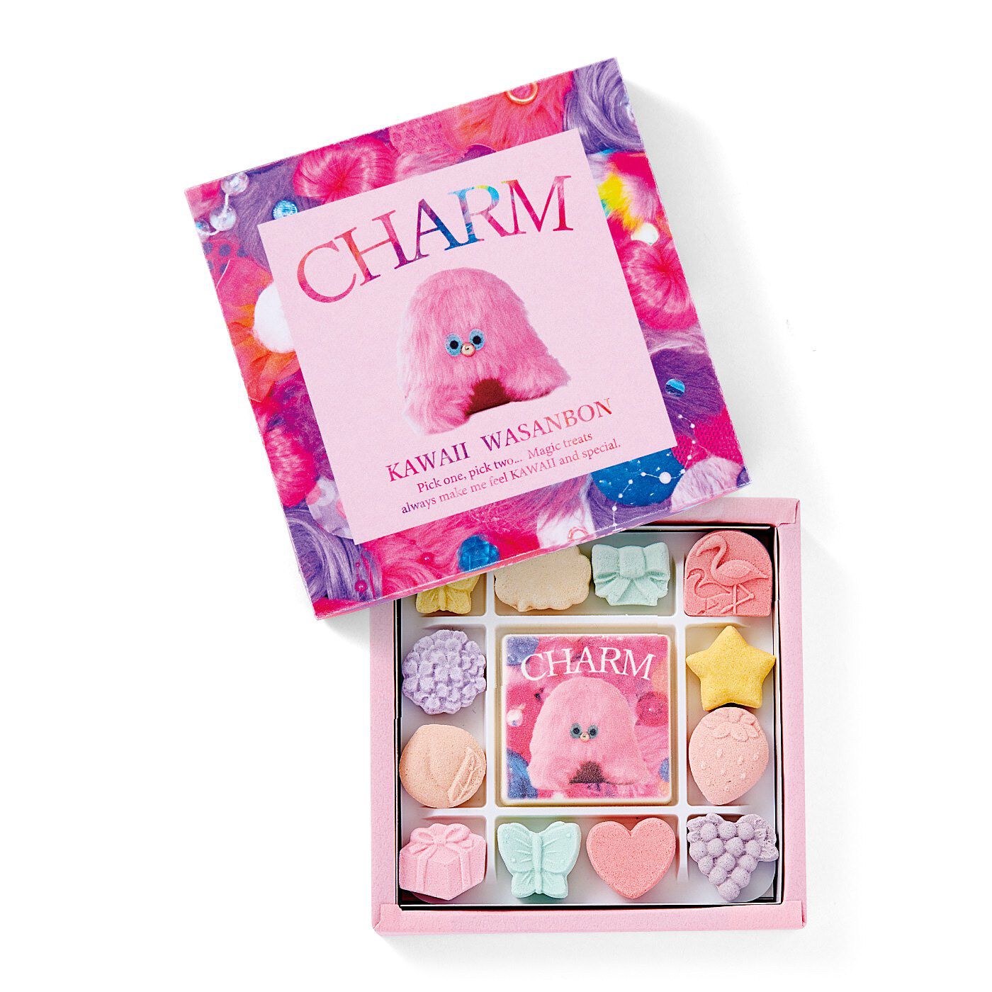 フェリシモの雑貨 Kraso|KAWAII COMPANY　230年の伝統と歩む　甘くてカワイイ讃岐和三盆の会|〈CHARM〉パッケージもカワイくてギフトにもぴったり！