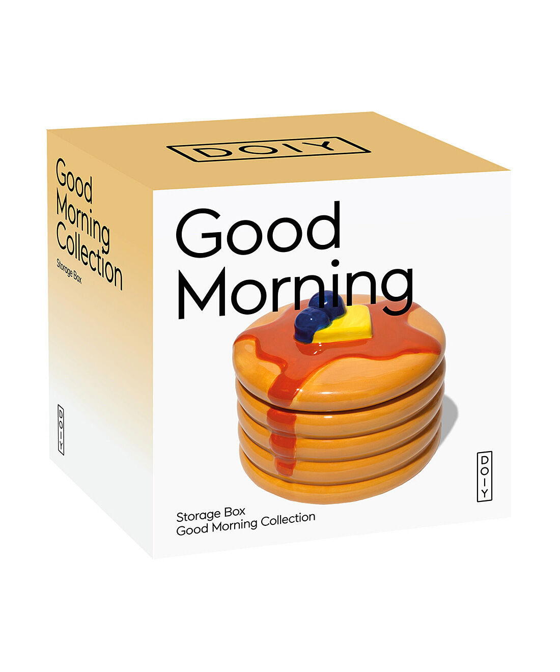 フェリシモの雑貨 Kraso|DOIY Good Morning Storage Box &ldquo;Pancakes&rdquo; グッドモーニング ストレージボックス&ldquo;パンケーキ&rdquo;