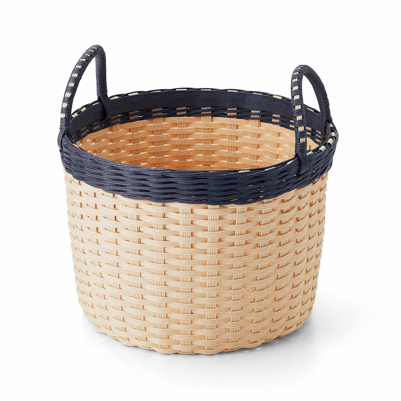 クチュリエ|【6回エントリーで初回30％OFF】「はじめてさんのきほんのき」 新しい趣味はじめ おうちでレッスン 作って使えるクラフトバンドのかごの会|丸底バスケット/直径約22.5cm、高さ16.5cm