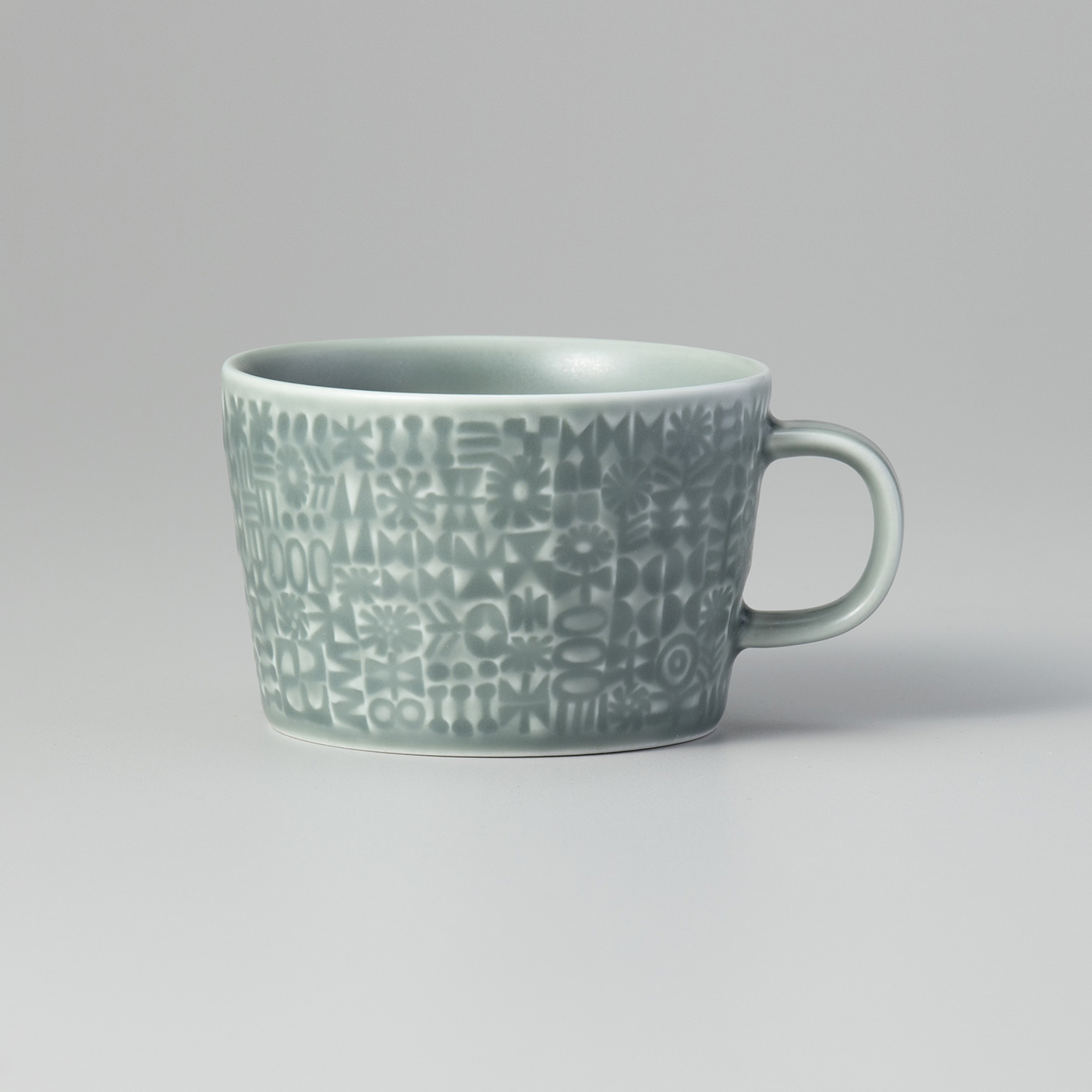 SeeMONO|BIRDS&rsquo; WORDS PATTERNED MUG〈スコールグレー〉