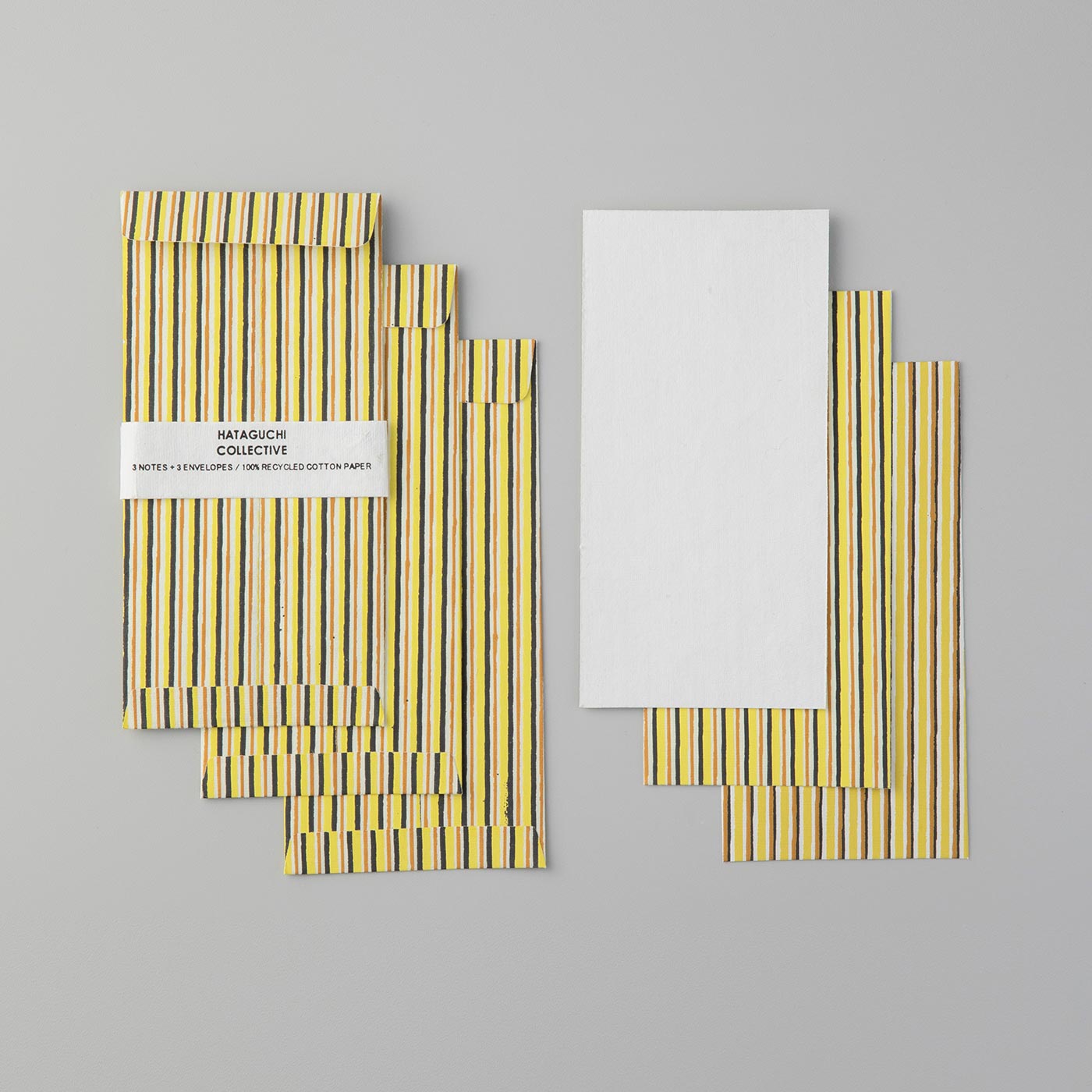 SeeMONO[シーモノ］|インドで手作り 封筒＆カード3組セット〈YELLOW〉