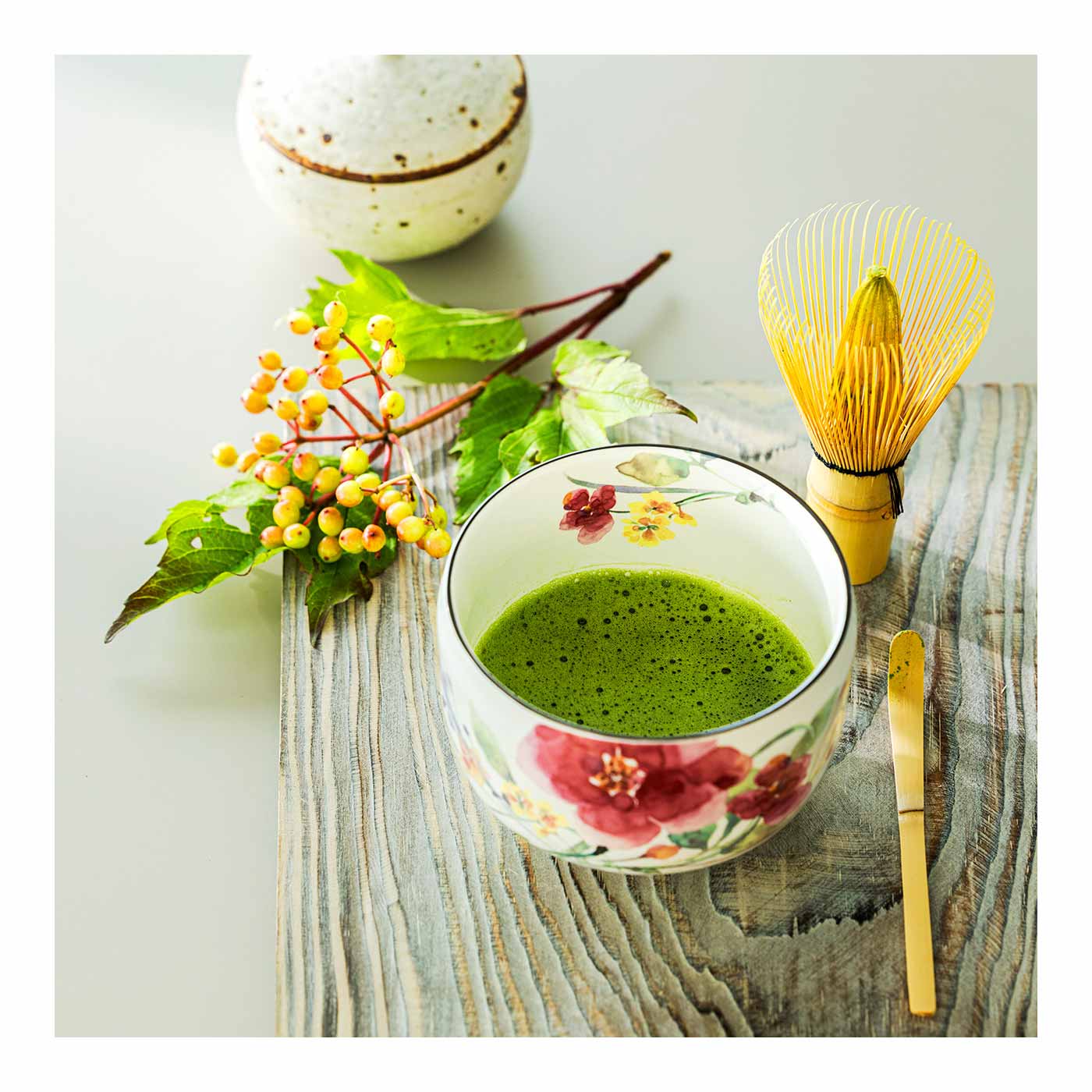 FELISSIMO PARTNERS|美濃焼 丸型抹茶碗・茶杓・茶筅 3点セット